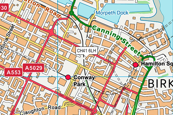 CH41 6LH map - OS VectorMap District (Ordnance Survey)