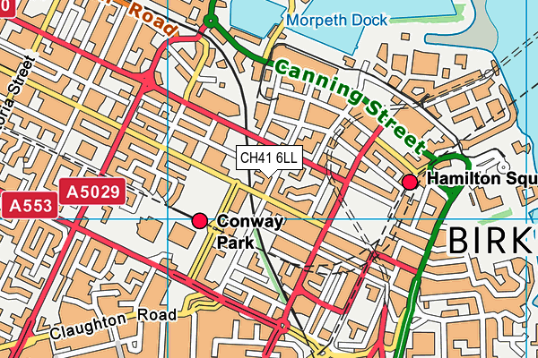 CH41 6LL map - OS VectorMap District (Ordnance Survey)