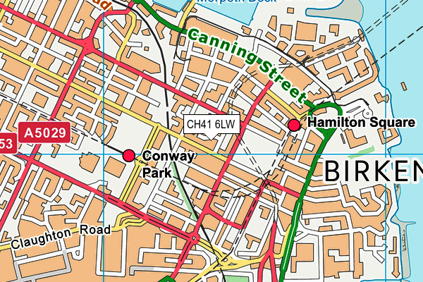 CH41 6LW map - OS VectorMap District (Ordnance Survey)