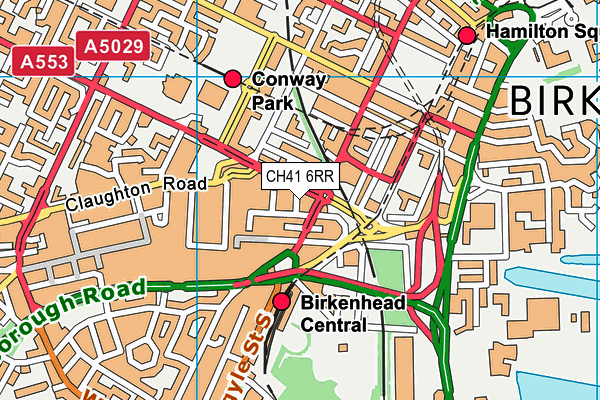 CH41 6RR map - OS VectorMap District (Ordnance Survey)