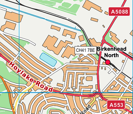 CH41 7BE map - OS VectorMap District (Ordnance Survey)