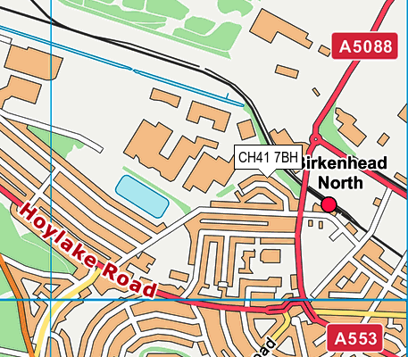 CH41 7BH map - OS VectorMap District (Ordnance Survey)
