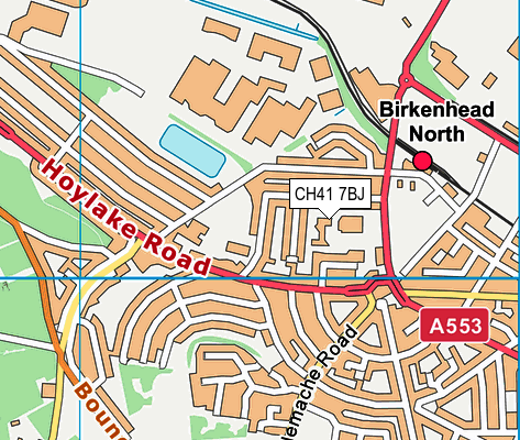 CH41 7BJ map - OS VectorMap District (Ordnance Survey)