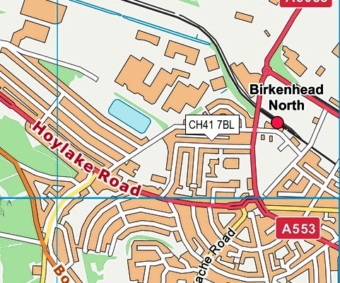 CH41 7BL map - OS VectorMap District (Ordnance Survey)