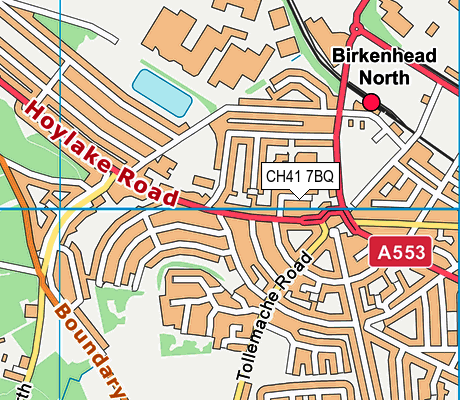 CH41 7BQ map - OS VectorMap District (Ordnance Survey)