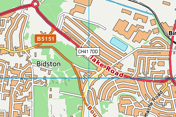 CH41 7DD map - OS VectorMap District (Ordnance Survey)