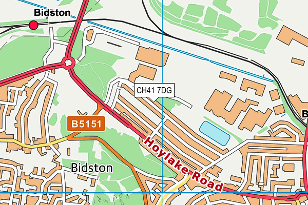 CH41 7DG map - OS VectorMap District (Ordnance Survey)