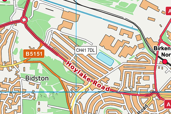 CH41 7DL map - OS VectorMap District (Ordnance Survey)