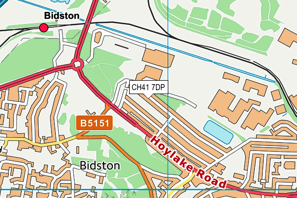 CH41 7DP map - OS VectorMap District (Ordnance Survey)