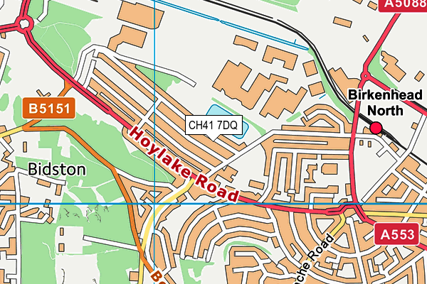 CH41 7DQ map - OS VectorMap District (Ordnance Survey)