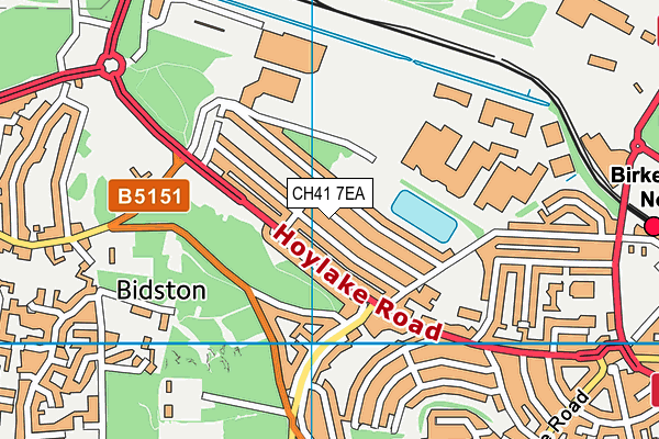 CH41 7EA map - OS VectorMap District (Ordnance Survey)