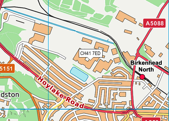 CH41 7ED map - OS VectorMap District (Ordnance Survey)