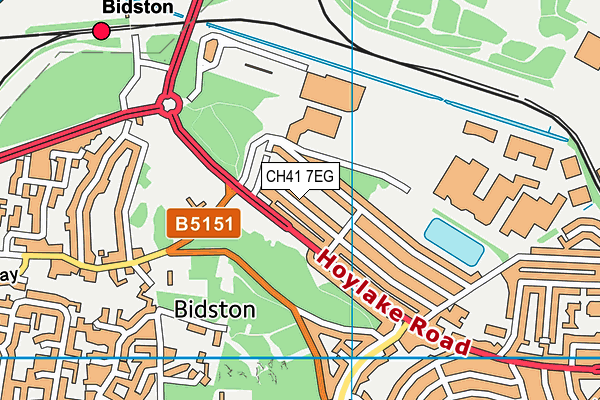 CH41 7EG map - OS VectorMap District (Ordnance Survey)