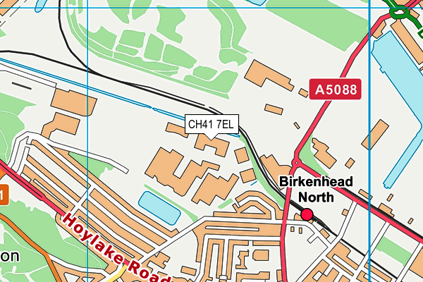 CH41 7EL map - OS VectorMap District (Ordnance Survey)