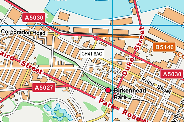 CH41 8AQ map - OS VectorMap District (Ordnance Survey)