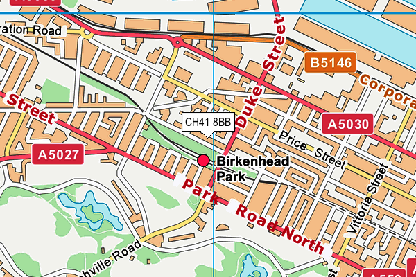 CH41 8BB map - OS VectorMap District (Ordnance Survey)