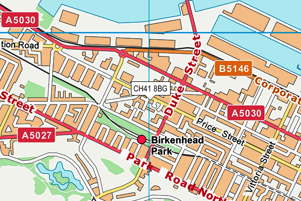 CH41 8BG map - OS VectorMap District (Ordnance Survey)