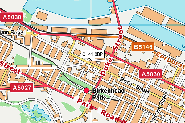 CH41 8BP map - OS VectorMap District (Ordnance Survey)