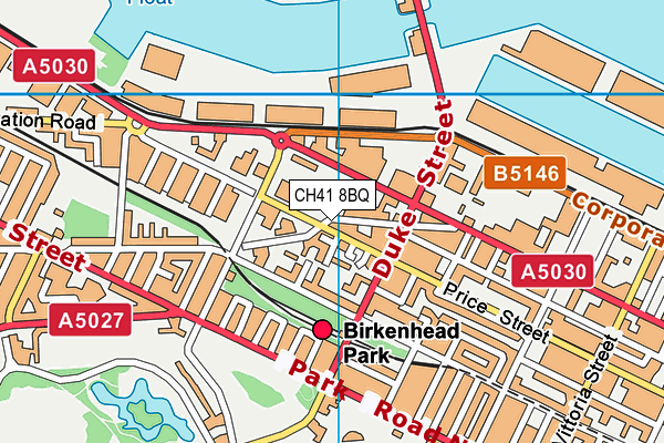 CH41 8BQ map - OS VectorMap District (Ordnance Survey)