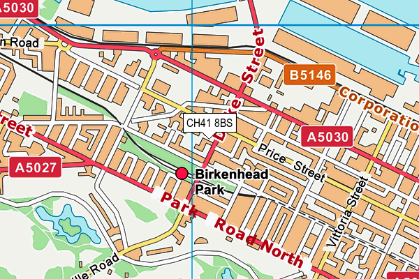 CH41 8BS map - OS VectorMap District (Ordnance Survey)