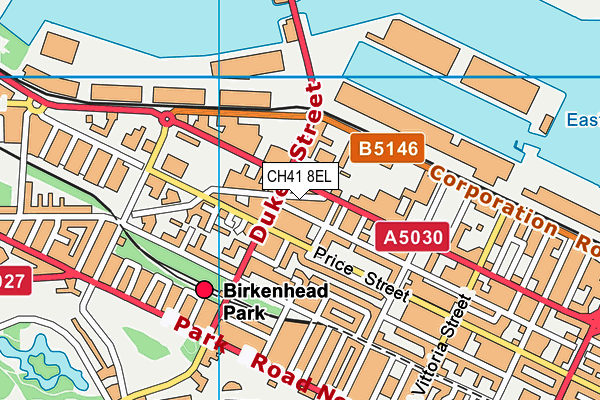 CH41 8EL map - OS VectorMap District (Ordnance Survey)