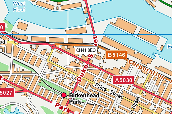 CH41 8EQ map - OS VectorMap District (Ordnance Survey)