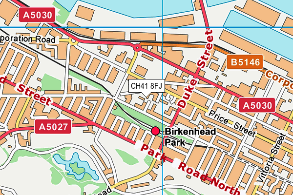 CH41 8FJ map - OS VectorMap District (Ordnance Survey)