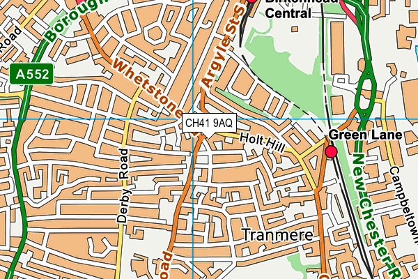 CH41 9AQ map - OS VectorMap District (Ordnance Survey)