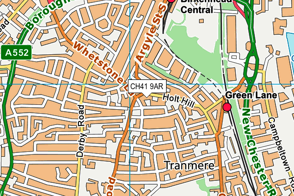 CH41 9AR map - OS VectorMap District (Ordnance Survey)