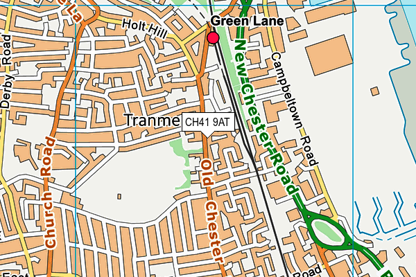 CH41 9AT map - OS VectorMap District (Ordnance Survey)