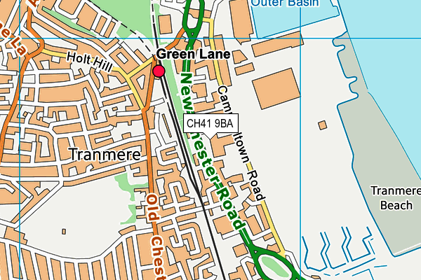 CH41 9BA map - OS VectorMap District (Ordnance Survey)