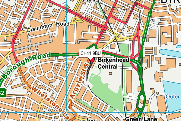 CH41 9BU map - OS VectorMap District (Ordnance Survey)