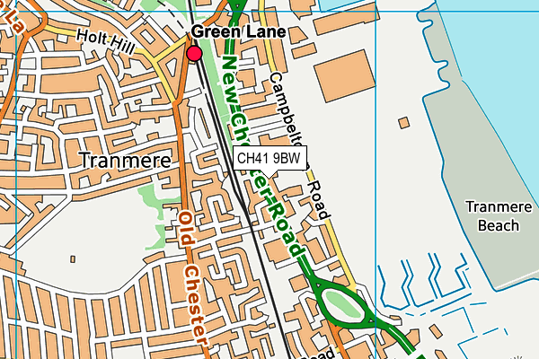 CH41 9BW map - OS VectorMap District (Ordnance Survey)