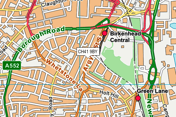 CH41 9BY map - OS VectorMap District (Ordnance Survey)