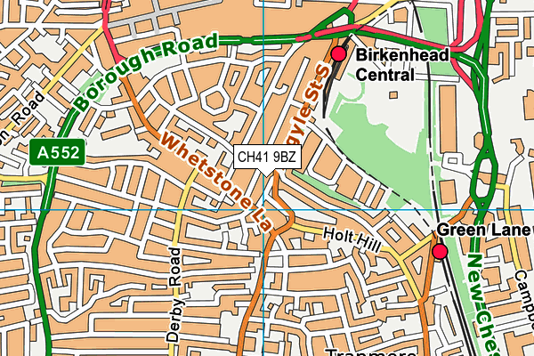 CH41 9BZ map - OS VectorMap District (Ordnance Survey)