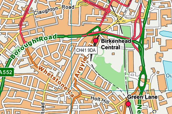 CH41 9DA map - OS VectorMap District (Ordnance Survey)