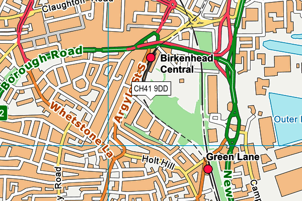 CH41 9DD map - OS VectorMap District (Ordnance Survey)