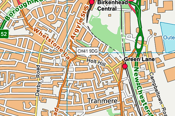 CH41 9DG map - OS VectorMap District (Ordnance Survey)