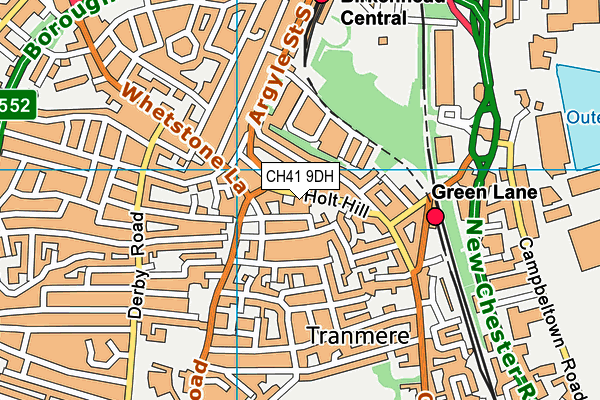 CH41 9DH map - OS VectorMap District (Ordnance Survey)