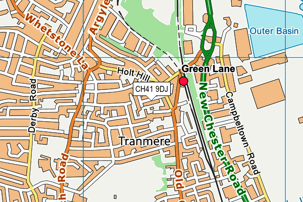 CH41 9DJ map - OS VectorMap District (Ordnance Survey)