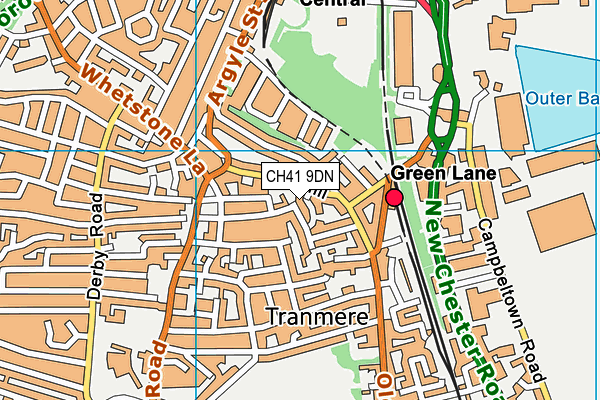 CH41 9DN map - OS VectorMap District (Ordnance Survey)