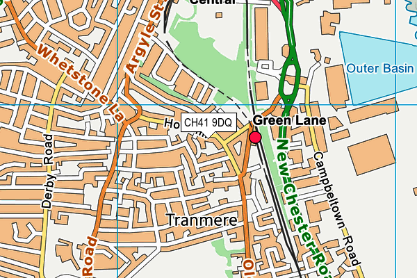 CH41 9DQ map - OS VectorMap District (Ordnance Survey)