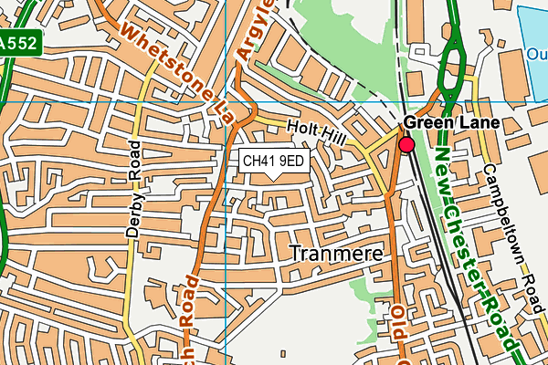 CH41 9ED map - OS VectorMap District (Ordnance Survey)