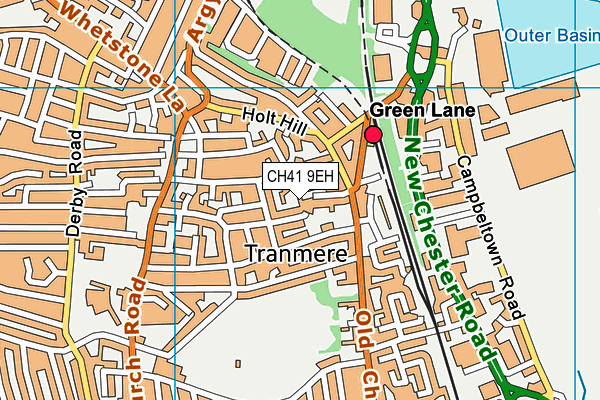 CH41 9EH map - OS VectorMap District (Ordnance Survey)