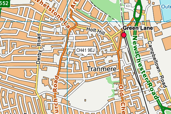 CH41 9EJ map - OS VectorMap District (Ordnance Survey)