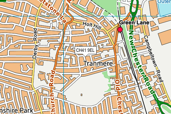 CH41 9EL map - OS VectorMap District (Ordnance Survey)