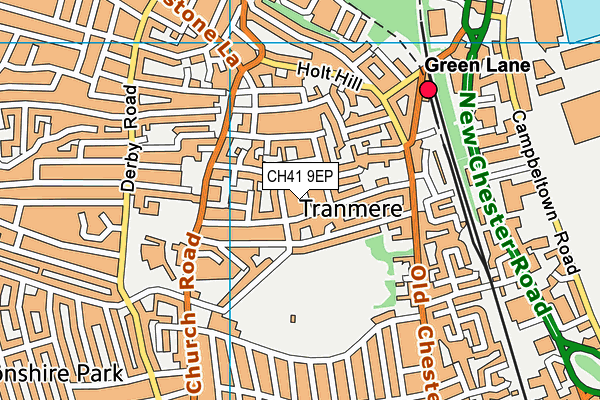 CH41 9EP map - OS VectorMap District (Ordnance Survey)