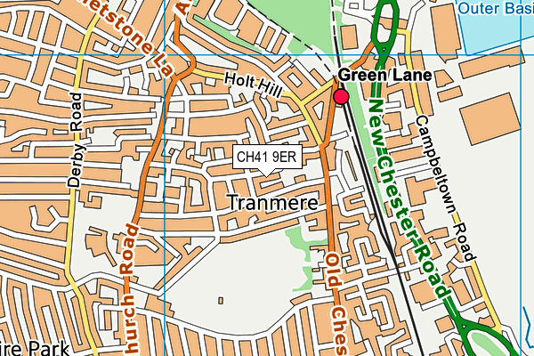 CH41 9ER map - OS VectorMap District (Ordnance Survey)