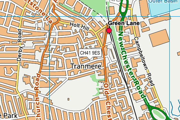 CH41 9ES map - OS VectorMap District (Ordnance Survey)