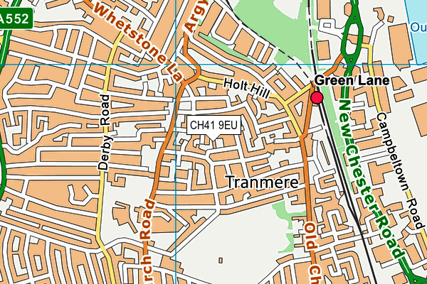 CH41 9EU map - OS VectorMap District (Ordnance Survey)